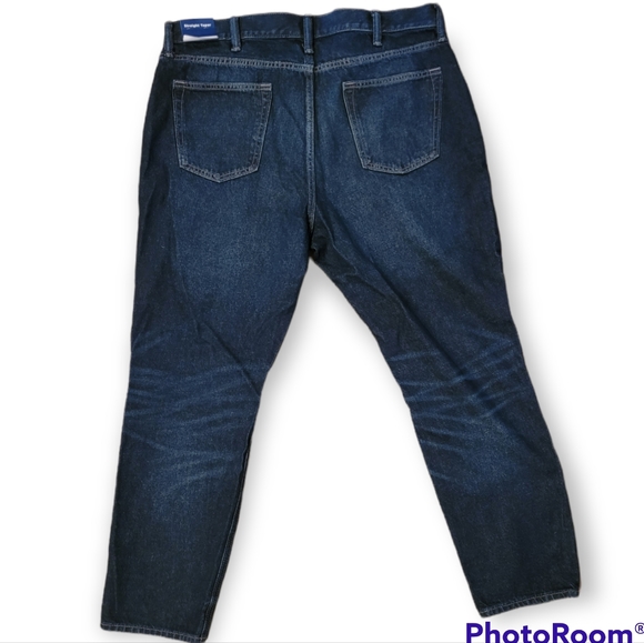 Old Navy Dark Wash Straight Taper Jeans Size 38x30 NWT - Picture 3 of 6